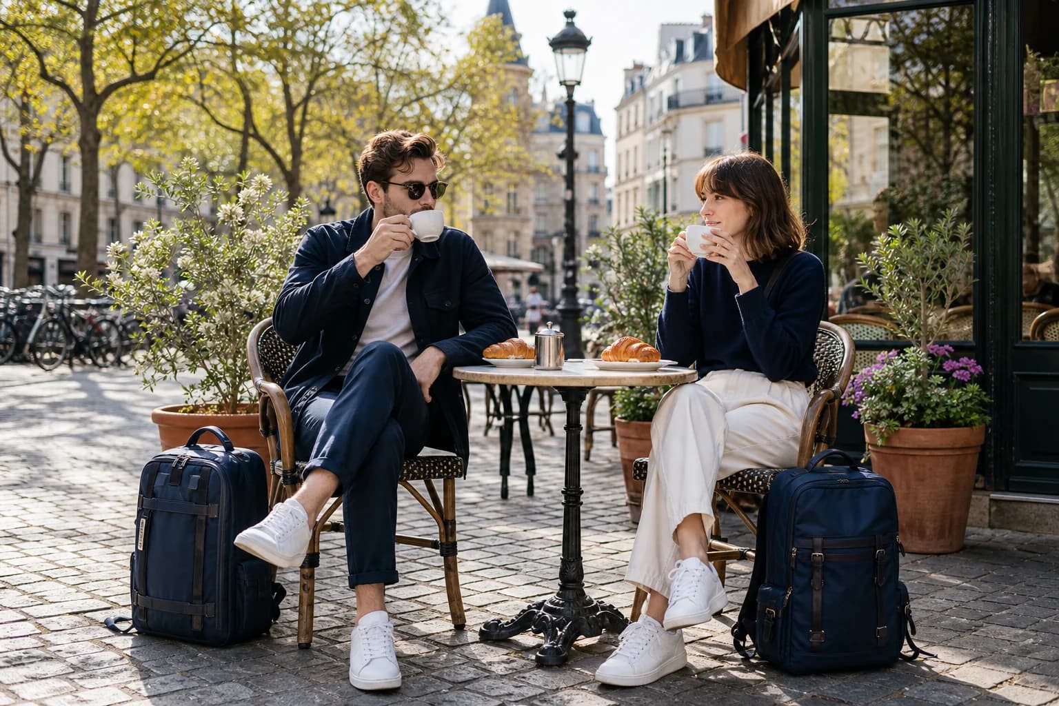 MONPI at a European café